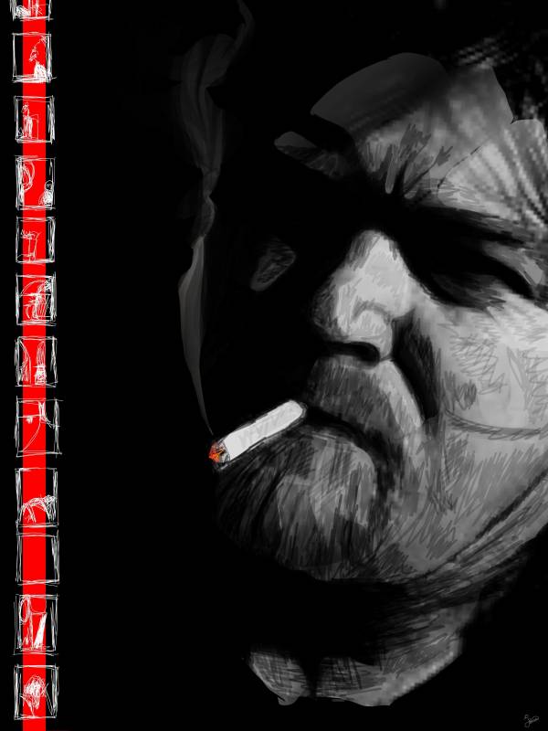 Madsen (Johnny) - tegnet på iPad i Paintbook